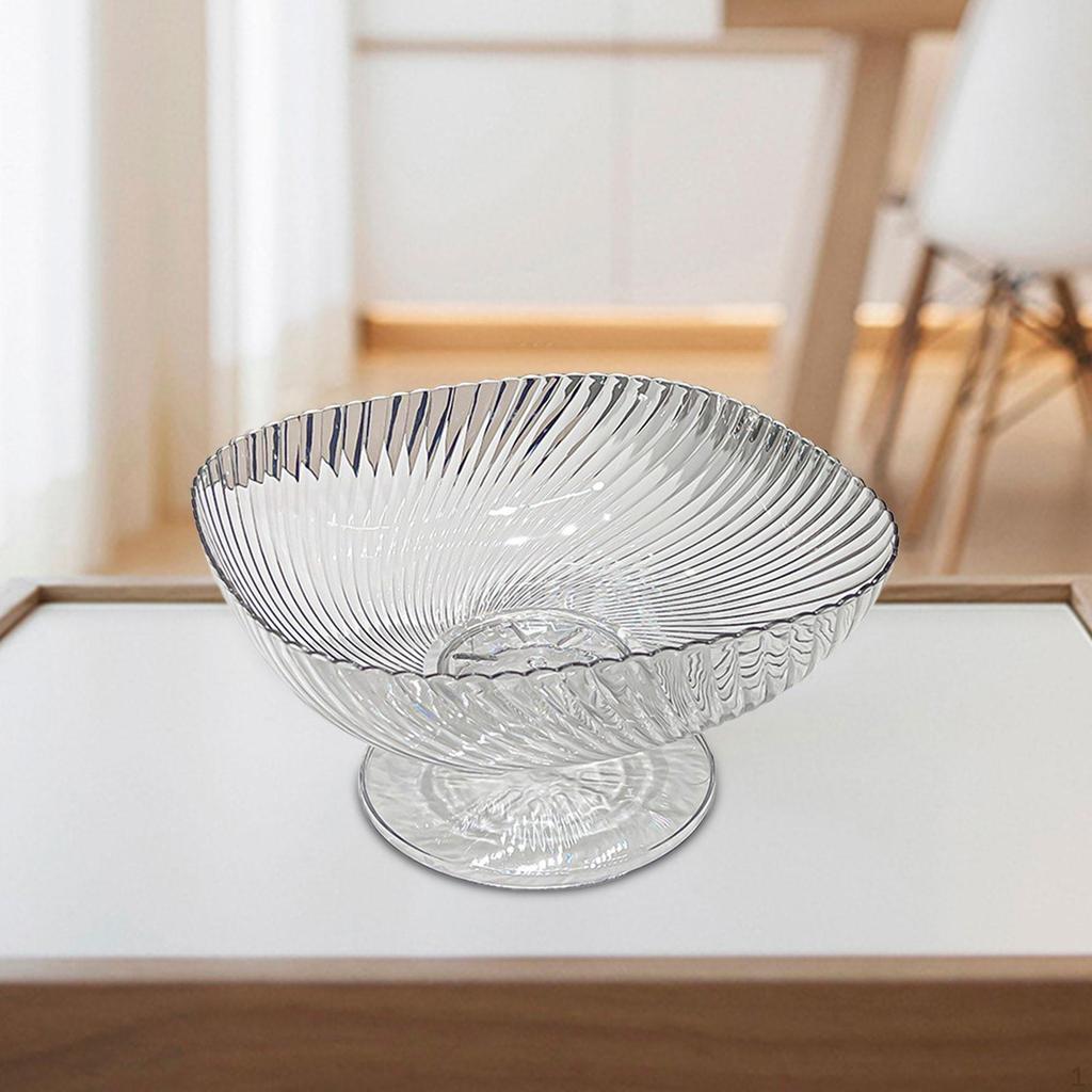 Drainage Fruit Bowl, Vegetable Drain Plate, Round Food Storage Buffet Multi-purpose,