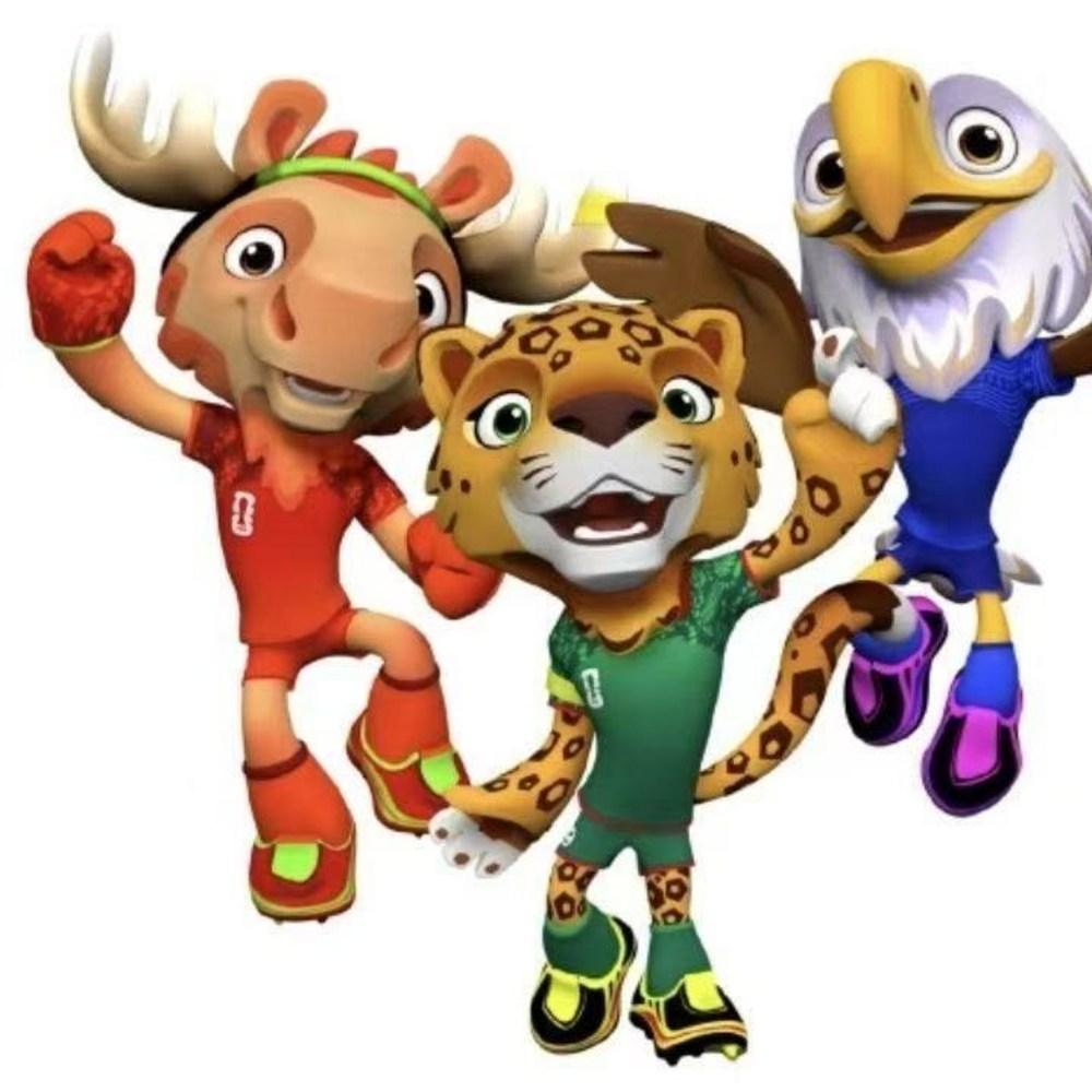 2026 FIFA North American World Cup Mascot Character Doll Keyholder Keychain Figure Character Keyring - Keychain