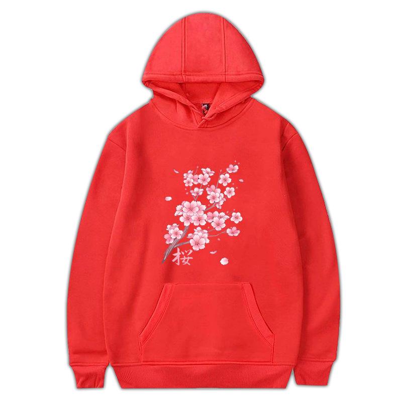 Hoodies Long Sleeve Sakura Kawaii Keep Warm Swea