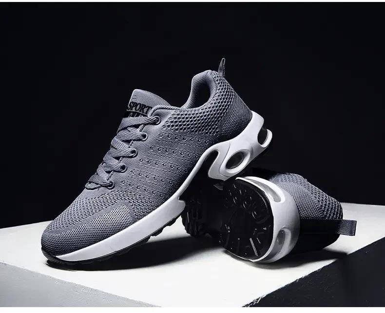Men Shoes Casual Shoes Outdoor Lightweight Hiking Black Sports Mesh Enthusiasts Running Shoes Fashionable Breathable Chaussure