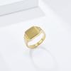INS Simple Neutral Cold Wind Square Smooth Surface Titanium Steel Ring Ring Men and Women Without Gender Niche Personalized Hand Jewelry