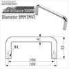 Solid 304 Stainless Steel U-Shaped Cabinet Handle