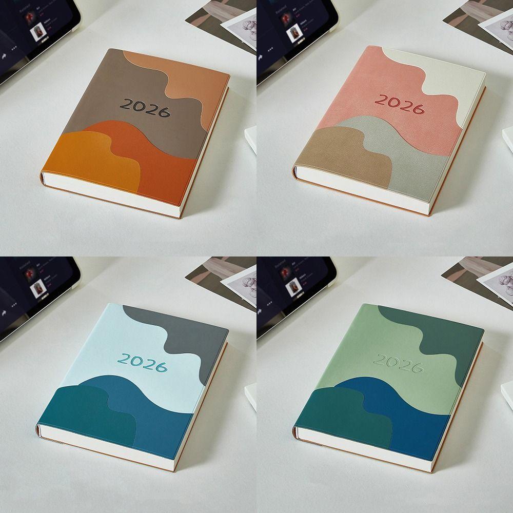 Ocean Waves 2026 Schedule Book A5 Planner Notebook Portable Calendar Book  Office Supplies