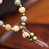 Lotus Charm Bodhi Lotus Bracelet Natural Resin Wooden Beads Bracelet  Prayer Meditation