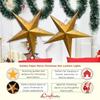 Golden Paper Merry Christmas Star Lantern Lights for Decoration Diwali Christmas Lantern| Aakash Kandil for Diwali| Hanging Lantern