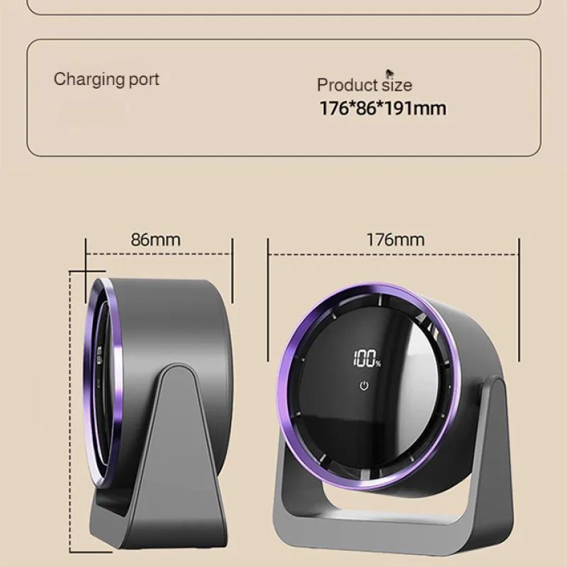 Household desktop circulation fan multifunctional mini electric fan desk lamp wall fan mini fan household mini electric fan