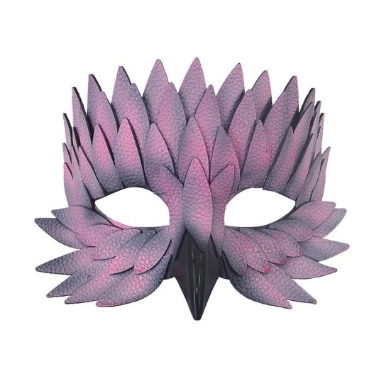 Halloweenský chránič obličeje Nastavitelný design Vícevrstvá pokrývka hlavy pro hraní rolí Chránič poloviny obličeje Cosplay Maškarní rekvizita