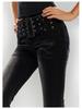 Black & Gray Women's Floor-Length High-Waisted Retro Flared Jeans - Autumn 2024 Edition