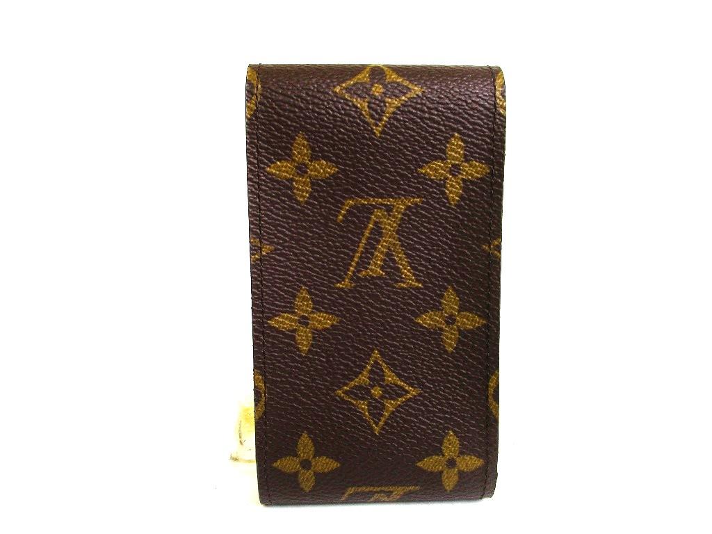 Authentic LOUIS VUITTON Monogram Leather Brown Cigarette Cases #b130  Open box