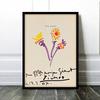 Picasso „Drei Blumen“ Gerahmtes Poster von aoipro (Schwarzer Rahmen)