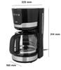 Teesa 1.5L 1000W Glass Drip Coffee Maker with Temperature Control
