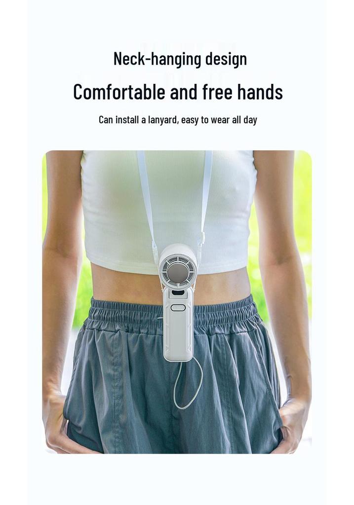 100-Speed USB Portable Mini Cooling Fan - High-Speed Folding Handheld Design