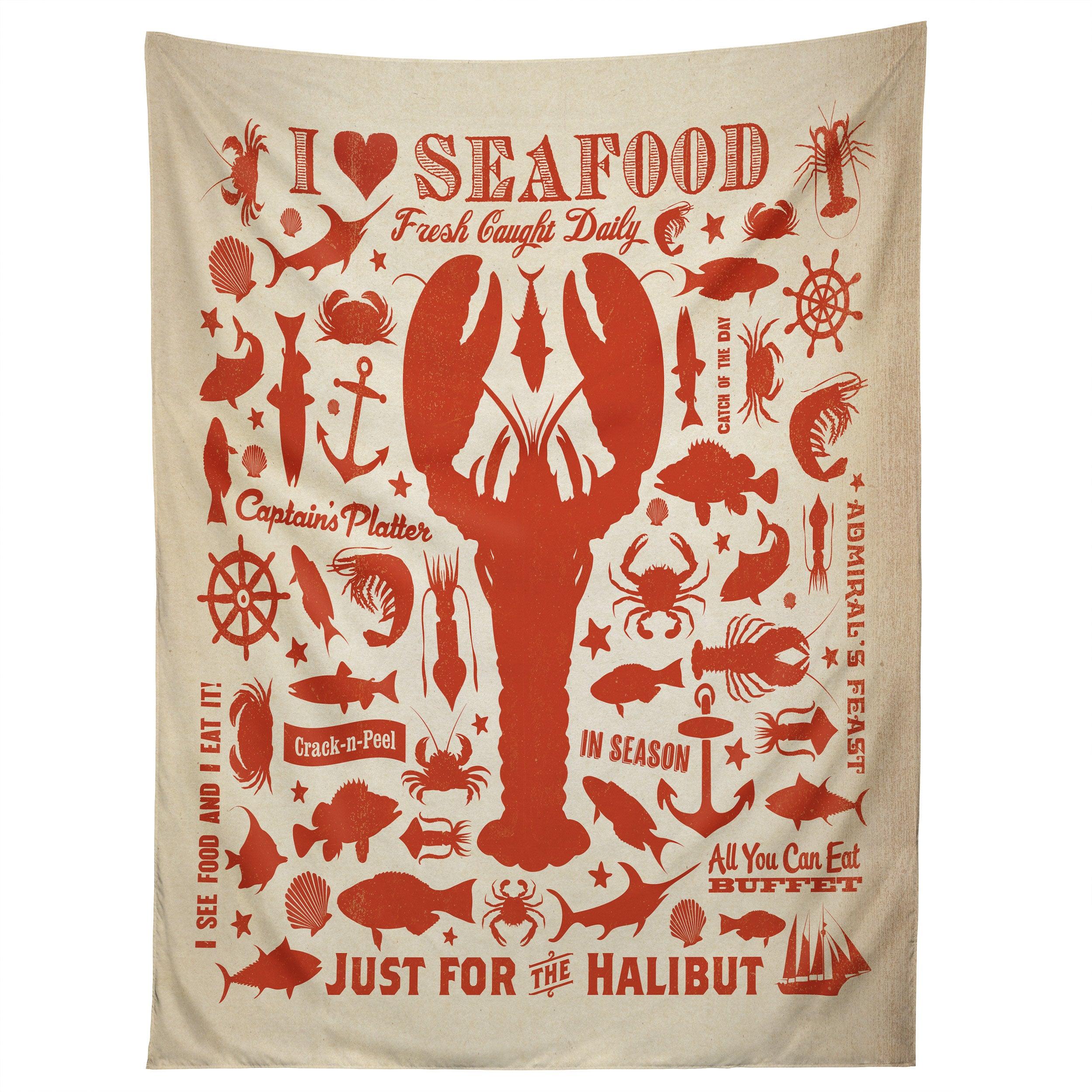 LOBSTER PATTERN tapestry 75x100