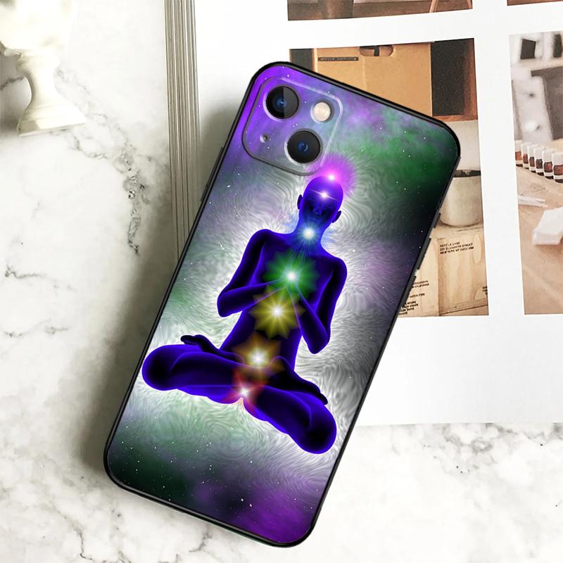Mandala Chakra Yoga Phone Case For iPhone 17 16 15 14 12 11 13 Pro Max Plus 12 13 Mini 16e 17 Air Cover Coque