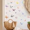 Hand-Painted Butterfly Wall Stickers, Colorful Removable Decals for Living Room Bedroom Entryway Home Decor