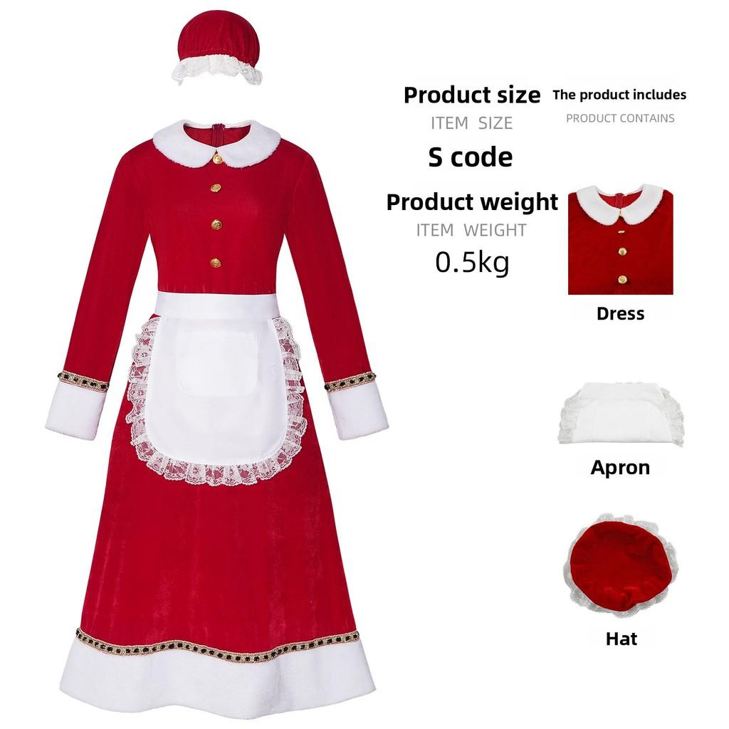Christmas Cosplay Dress With Velvet Fabric For Anime And Fantasy Party Wear