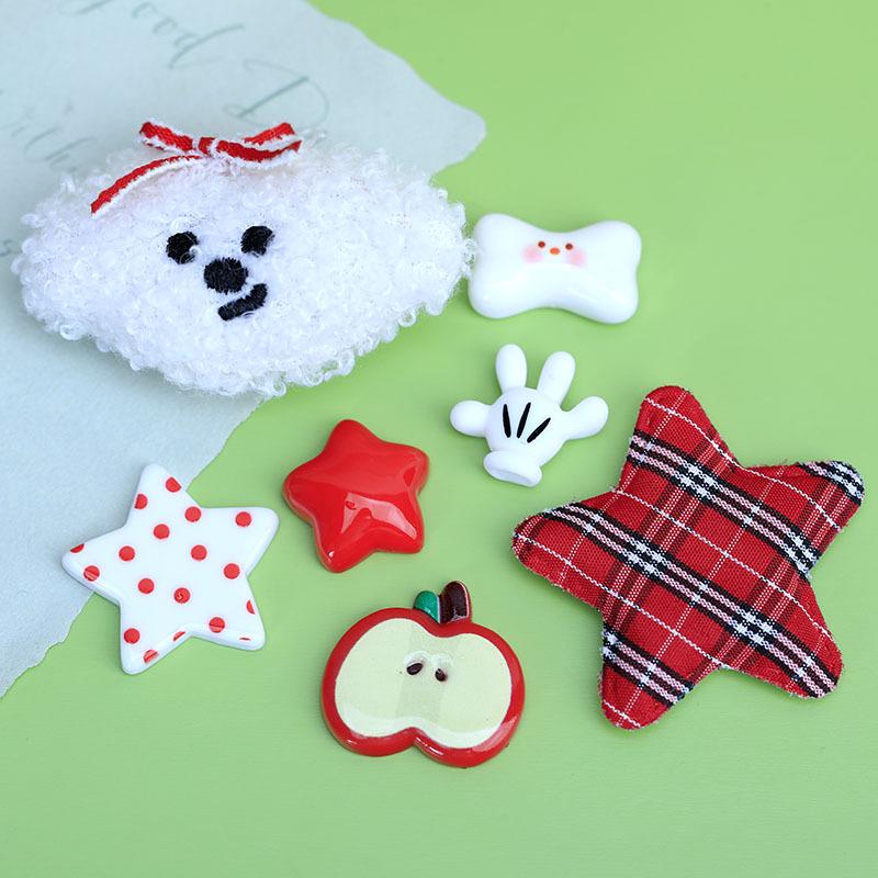 Xiaohongshu-Style Shoe and Hair Accessories: Hole Shoes Decorations, Hair Clips, Ties, Refrigerator Magnets