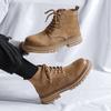 Luxury Brand Men Casual Boots High Quality Leather Men Ankle Outdoor Non-slip Desert Boots Shoes Male British Style Cowboy Boots