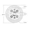 1PC Electroplated Emery Grinding Wheel with High Grain Exposure for Efficient Cutting Grinding of Granite Marble and Ceramic