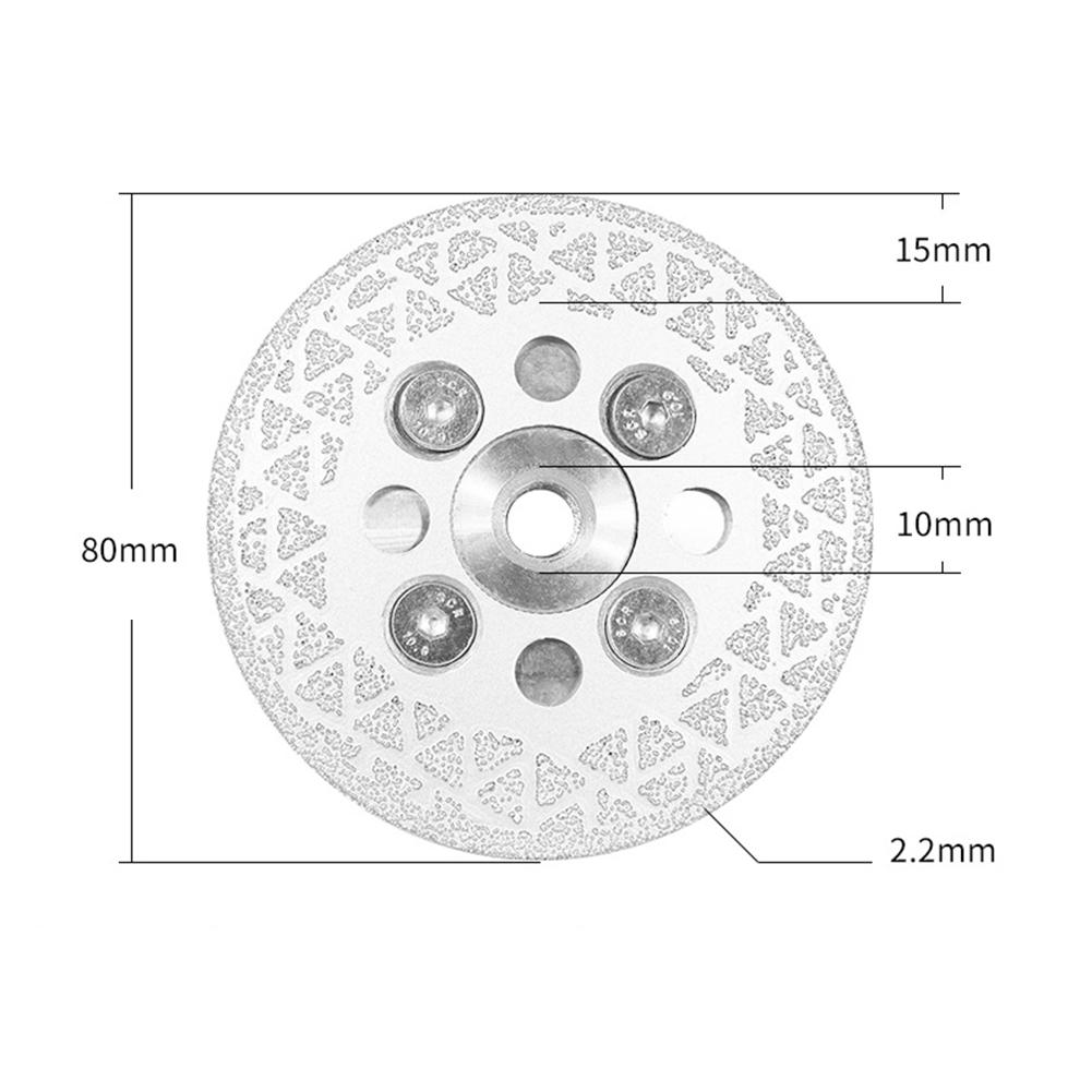 1PC Electroplated Emery Grinding Wheel with High Grain Exposure for Efficient Cutting Grinding of Granite Marble and Ceramic