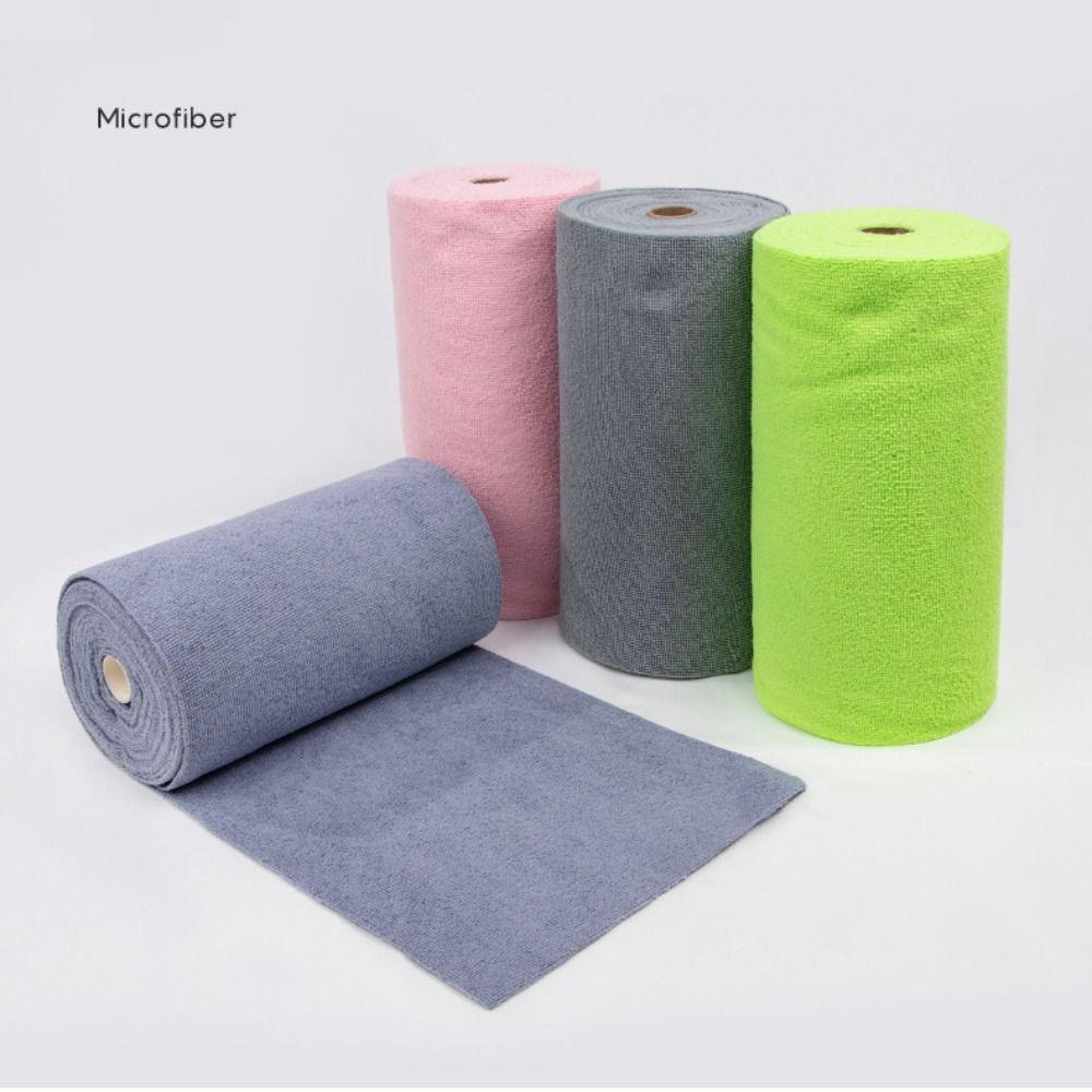20PCS/Roll Replacement Microfiber Towel Reusable Kitchen Cleaning Dishcloth