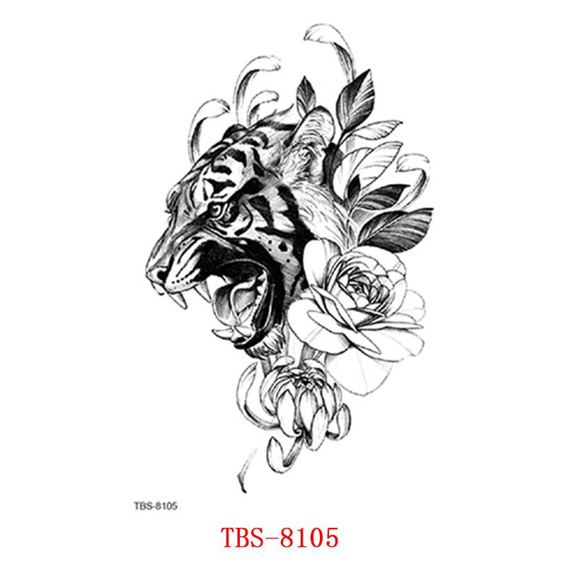 Waterproof Tattoo Stickers, Totem Animal Flowers, Tattoo Stickers Tattoo
