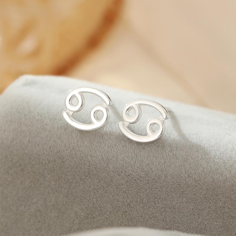 Banyan Tree S925 Silver Zodiac Earrings - Elegant Luxury Design for Women.