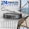 304 Stainless Steel CC Close Type Turnbuckle Adjustable Turnbuckle Tightener  Outdoor Hardware