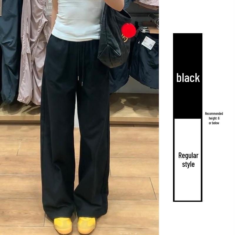 Women s White Cotton Linen High-Waist Drawstring Pants - Relaxed Fit, Straight Leg, Petite, Spring 2026 New Arrival. XL