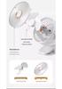 Compact Clip-On USB Rechargeable Fan: Quiet and Portable for Office, Dorm, Stroller, or Bed Use