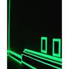 1VOLUME Luminous Tape Fluorescent Tape, Green Warning Ground Light Storage Staircase Anti-skid Sticker Reflective Luminous Tape