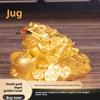 Lucky Golden Toad Ornament Three-legged Toad Home Decoration Gifts