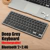 2.4G Wireless Keyboard Mouse Set 2 Modes Bluetooth 5.0 Keyboard Mouse Combo Ultra-thin Bluetooth Keyboard PC Accessories