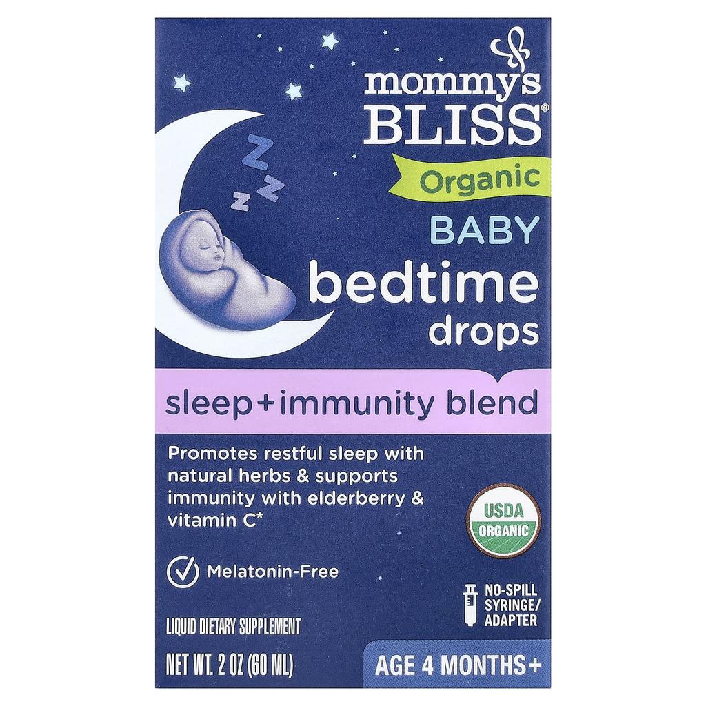 Mommy's Bliss Organic Baby Bedtime Drops, 4+ Months, 60Ml (2Fl Oz)