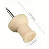 50Pcs Wooden Push Pins Cork Drawing Pins Wood Thumb Map Tacks for Cork Boards and Home Office Craft Projects