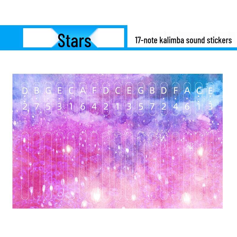 

Калимба Цветные наклейки для нот для начинающих Клавиши большого пальца пианино