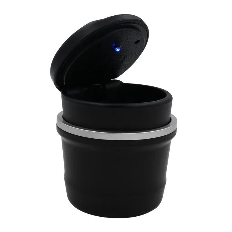 Hots  1 PCS Car Truck LED Cigarette Smoke Ashtray Blue LED Light Ashtray Box For Mercedes Benz AMG GLC GLE CLA GLA W205 W211 W21