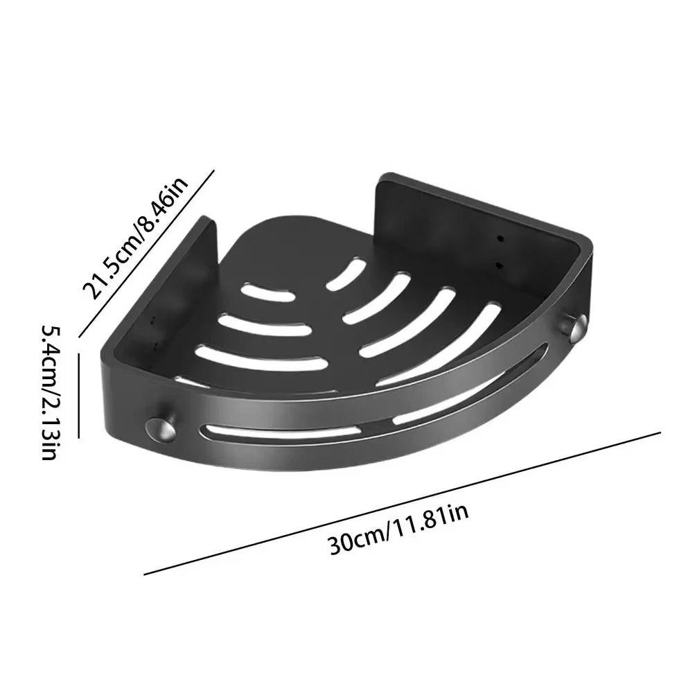 1/2/3 Stück lochfreies Küchenregal Dreieckiges Badezimmer-Eckregal Langlebige Badezimmerregale