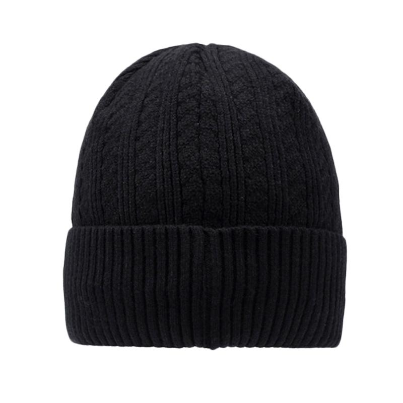 Hat Men's Warm Coldproof Wool Knitted Hat Autumn Winter Outdoor Riding Hat