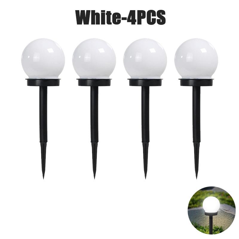 Solar LED Bulb Light Three-color Energy Saving Waterproof Simple Atmospheric Lighting Outdoor Garden Lawn Street Garden Lights