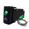 12V Winch Power Green Blue Button Switch Car LED Light Bar Compressor Aux ON OFF For Toyota Tacoma FJ Cruiser Highlande Hilux