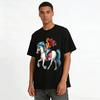 Parent-child Horse Riding Fun Print Casual Top Pure Cotton T-shirt