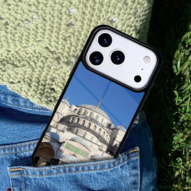 Arabic Muslim Mosque Building Phone Case Cover for IPhone 11 12 13 14 15 16e 17 Pro Max Coque for IPhone 17 Air