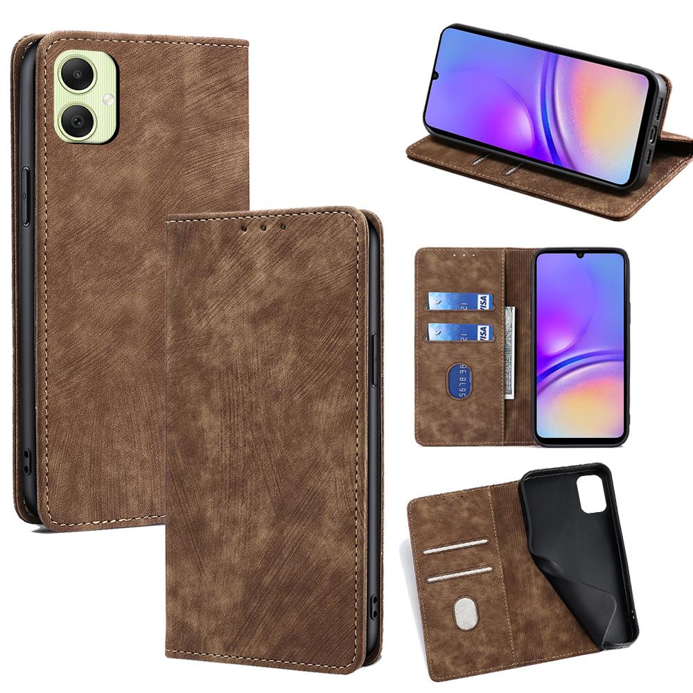 For Samsung Galaxy A05 4G Case RFID Blocking Wallet Foldable Stand Leather Phone Cover