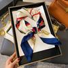 High-end large square scarf silk scarf women's new versatile neck summer thin bag head mother scarf with shawl
