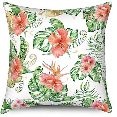 Summer Flamingo Pillowcase Tropical Plant Palm Leaf Pillow Cover Cushion Cover Decorative Home x pillow case