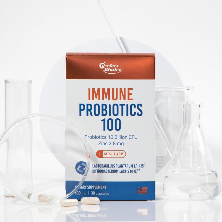 Vitamin Village Perfect Biotics Immune Probiotics 10 Billion Guaranteed Lactic Acid Bacteria 30 Capsules, 1 Unit, Korean Health