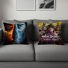 M-Mortal Game K-Kombat Cushion Cover Double Sided Printed Polyester Pillowcase Pattern Decorative Zipper Cushion Cover