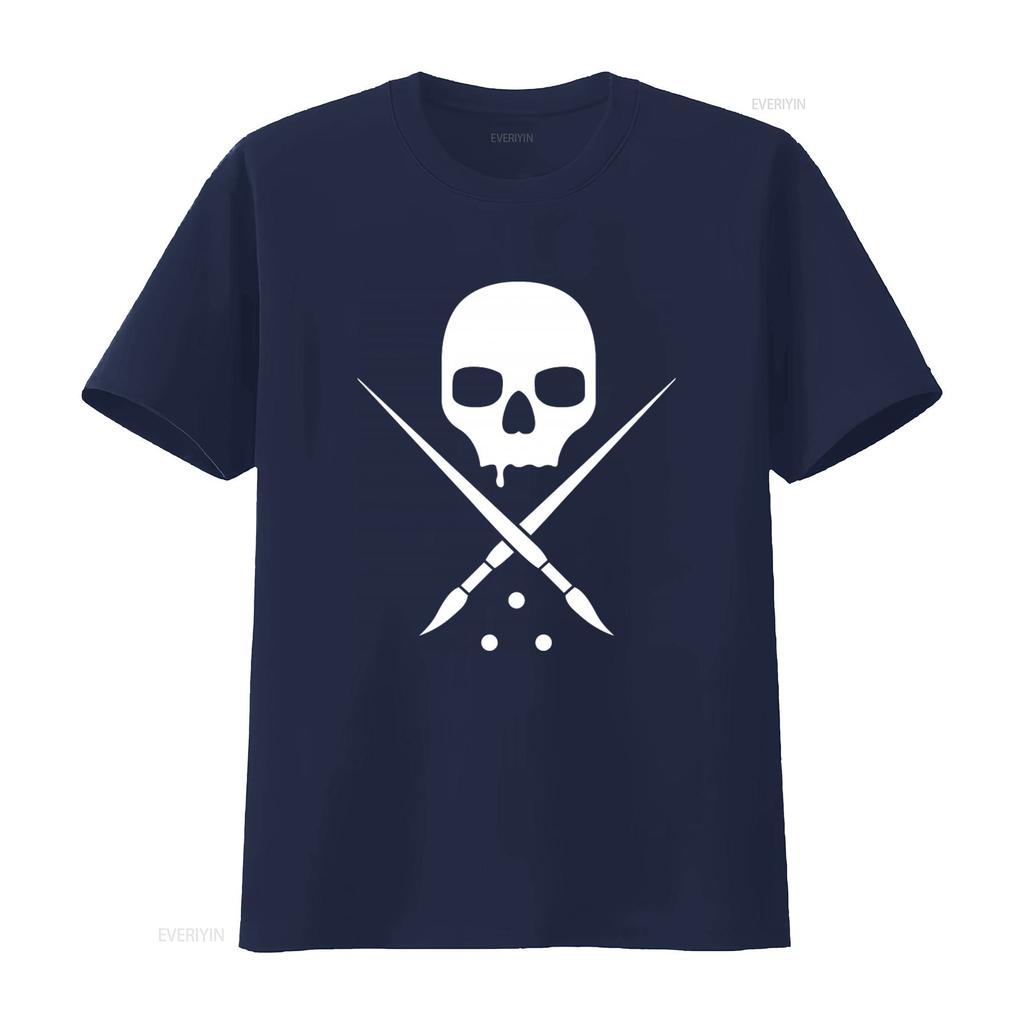 Sullen Unisexs Standard Issue Hip Hop Skull Print T Shirt Adult Fashion Vintage Washed Versatile Comfortable Breathable Streetwear