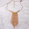 Tassel Bead Tassel Long Necklace Multi-layer Bohemian Style Necklace Long Sweater Chain  Gift
